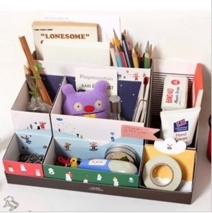 【貓凱特韓國文具精品】 韓國 I'M+BOX 化妝品|文具收納盒 桌面整理盒